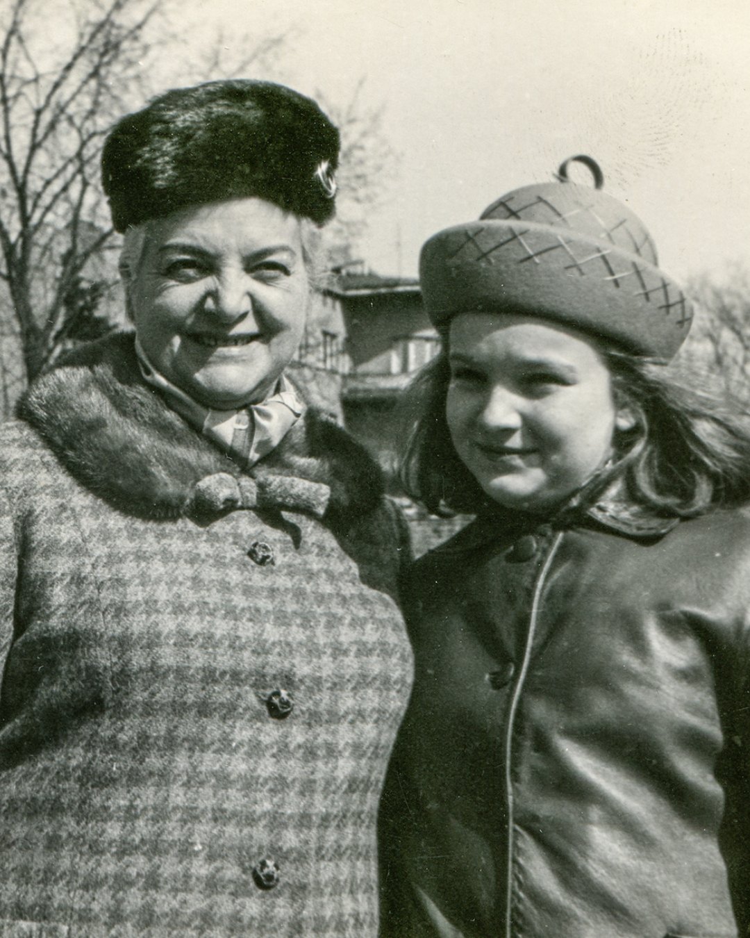 Grandmother and granddaughter