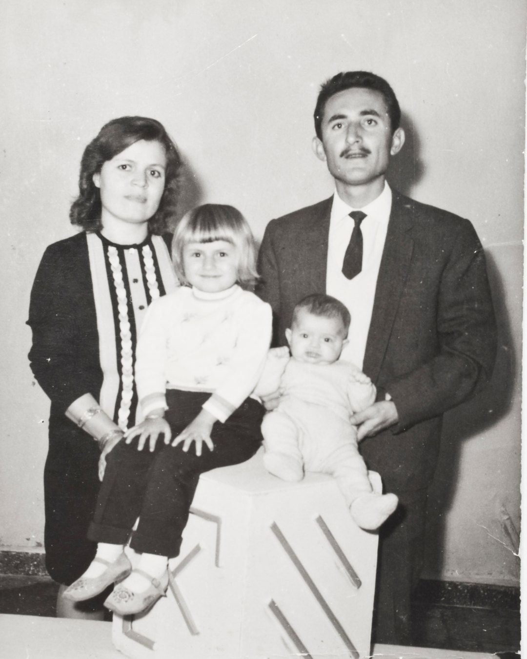 Young family of four
